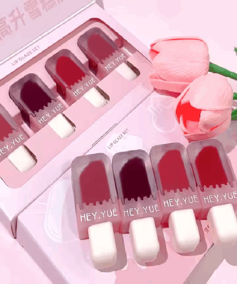 Hey Yue Lip Glaze Set Kadife Mat Tint - Görsel 7
