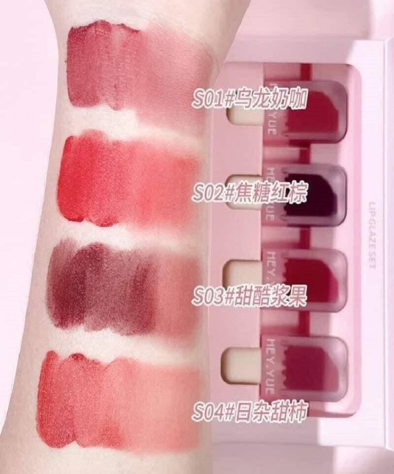 Hey Yue Lip Glaze Set Kadife Mat Tint